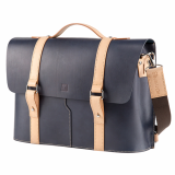 Truhaven Multi_use Leather Briefcase _Navy_